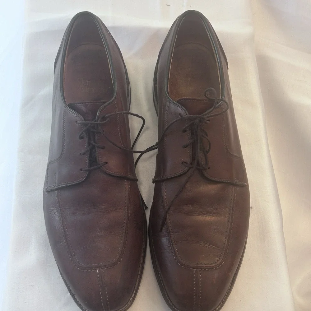Allen Edmonds Hancock Brown Leather Men 13C Classic Old Money Professional
